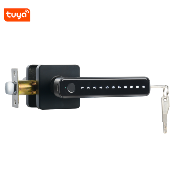 Digital Door Lock With Handle Smart Lock With Fingerprint Tuya Smart Door Lock Fingerprint Handle Room Lock smart door lock keyless for bedroom