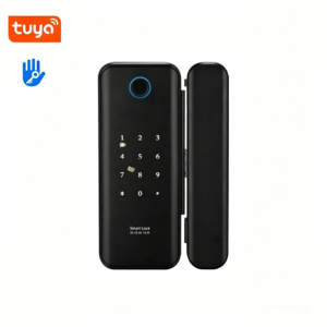 Digital Door Lock Glass Tuya Fingerprint Lock for Smart Glass Door,smart TTlock, door gate locker, tuya door lock for glass door